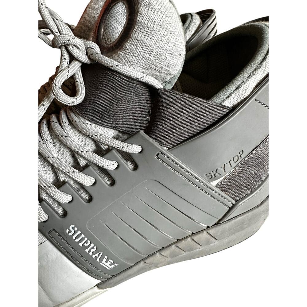 Supra Skytop V Men’s Basketball Hi-Top Sneakers Dark Gray, Light Gray, Size 10.5 - Picture 5 of 9